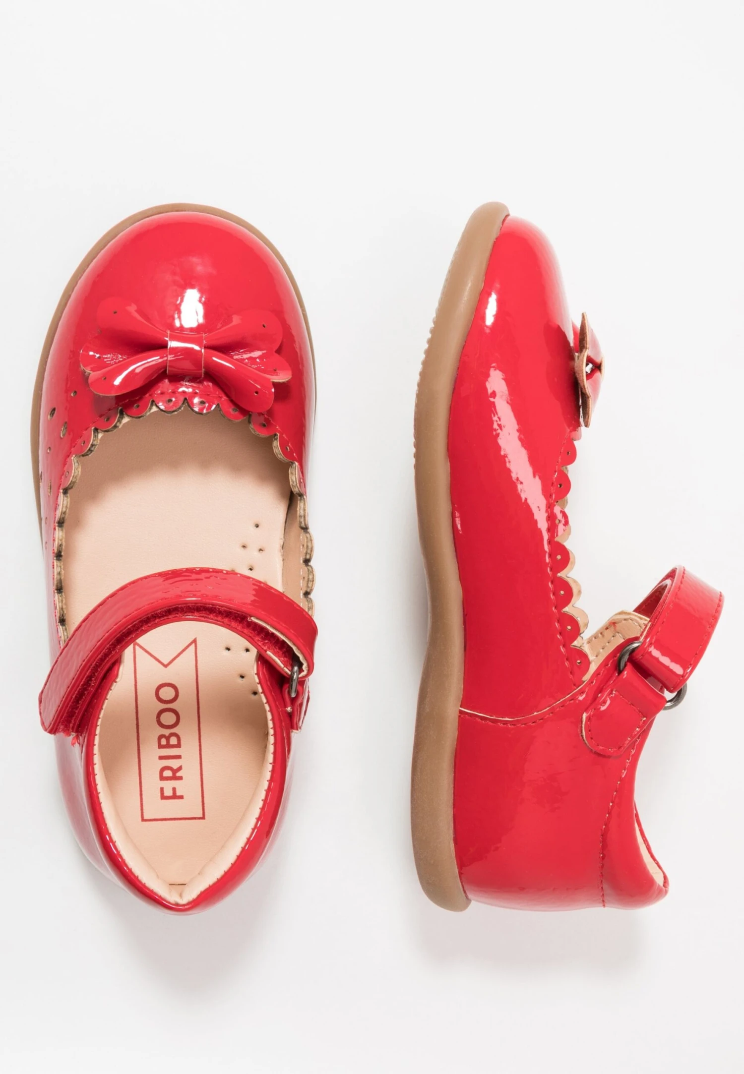 Friboo Ballerine Con Cinturino - Red 1 Friboo Ballerine Con Cinturino - Red