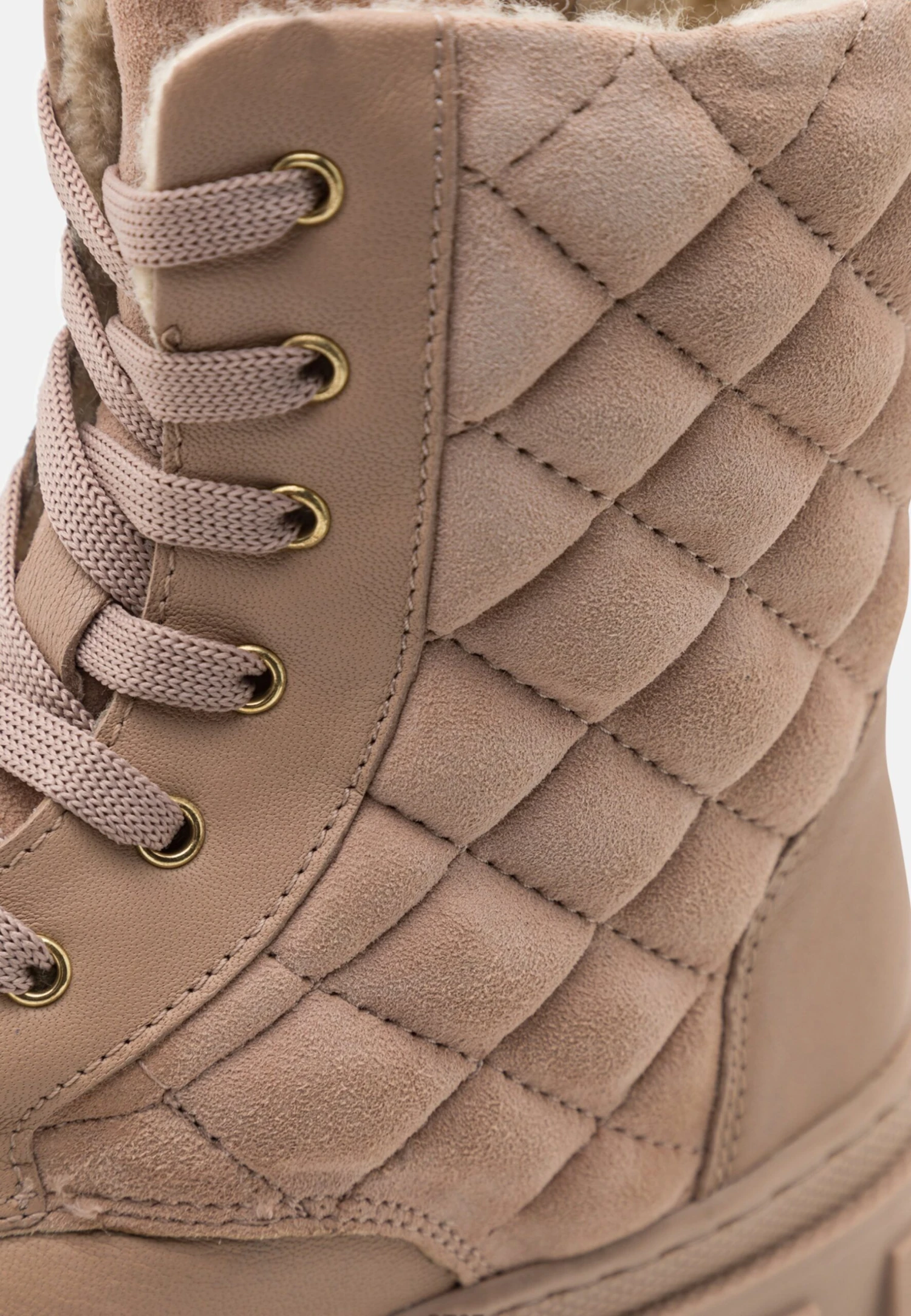 Friboo Leather - Stivaletti Stringati - Nude 6 Friboo Leather - Stivaletti Stringati - Nude - immagine 6