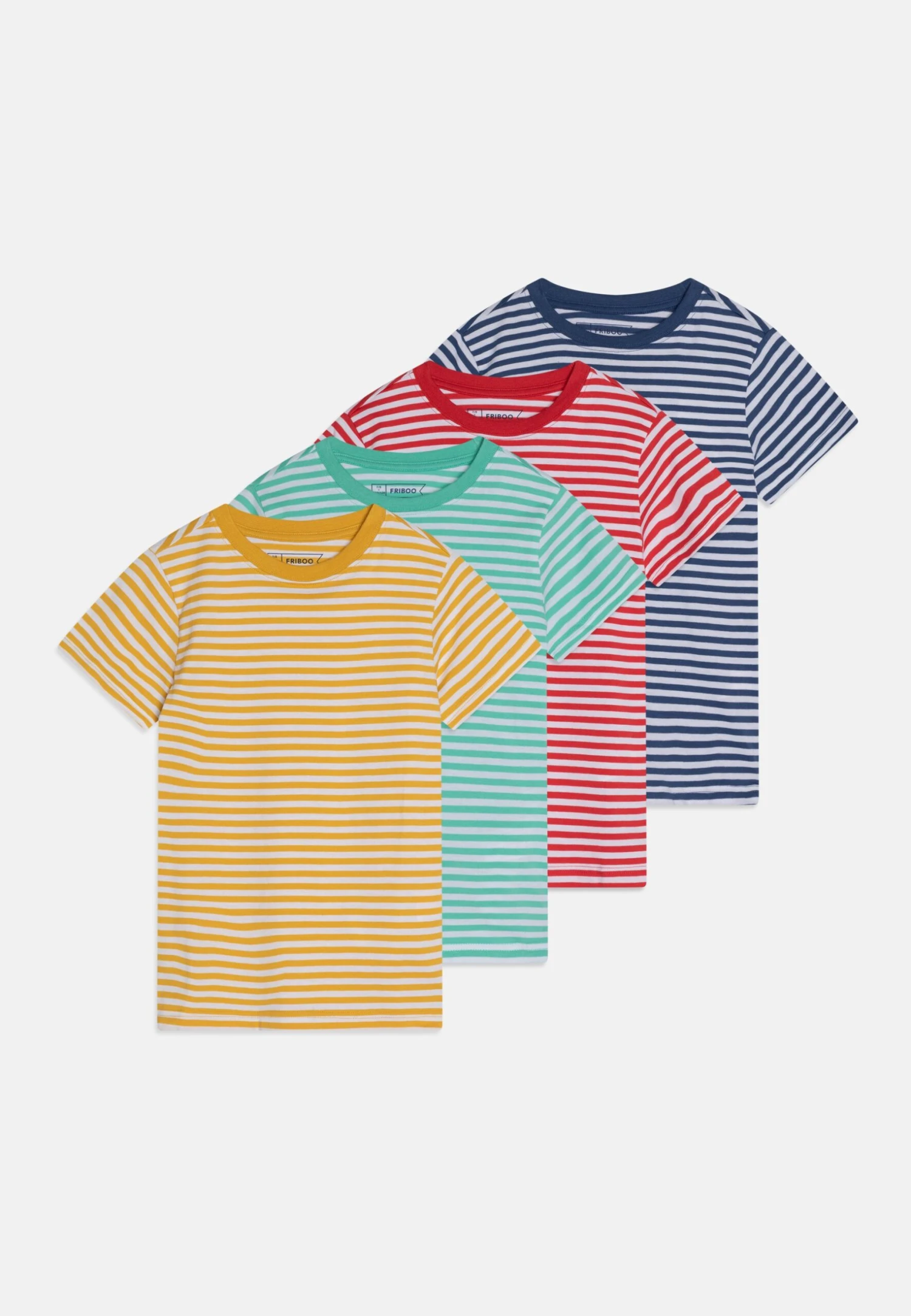 Friboo Unisex 4 PackT-Shirt Con StampaMulticoloured/Yellow/Turquoise Bambini T-shirt & Top F5723G072-T11 1 Friboo Unisex 4 PackT-Shirt Con StampaMulticoloured/Yellow/Turquoise Bambini T-shirt & Top F5723G072-T11