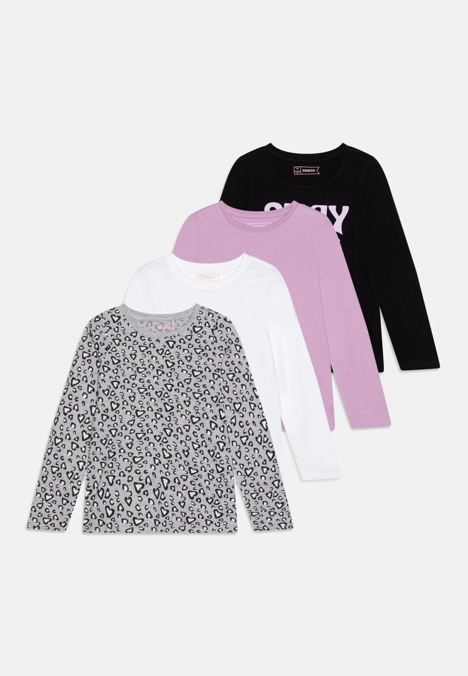Friboo 4 PackMaglietta A Manica LungaMulti-Coloured/Purple/Black Bambini T-shirt & Top F5723G076-T11 1 Friboo 4 PackMaglietta A Manica LungaMulti-Coloured/Purple/Black Bambini T-shirt & Top F5723G076-T11