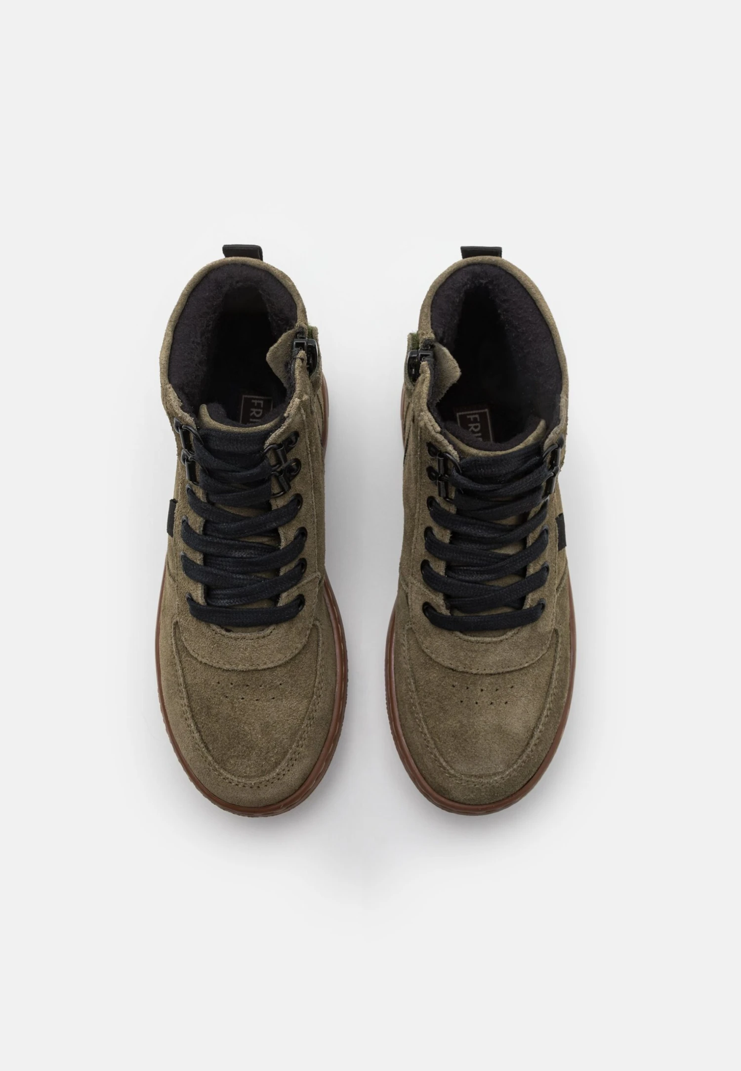 Friboo Leather - Stivaletti Stringati - Khaki 4 Friboo Leather - Stivaletti Stringati - Khaki - immagine 4