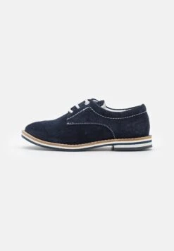 Friboo Leather - Stringate - Dark Blue