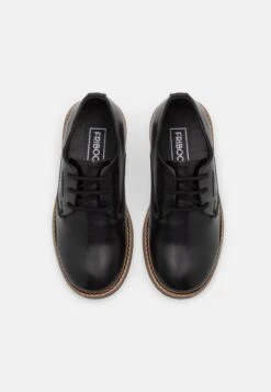 Friboo Leather - Stringate - Black 9 Friboo Leather - Stringate - Black -Friboo e282e24429874371b2aab537efa17e89