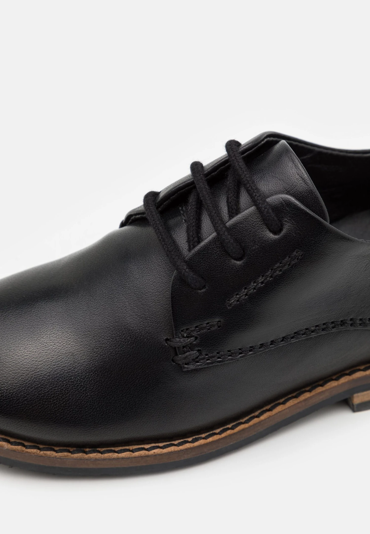 Friboo Leather - Stringate - Black 6 Friboo Leather - Stringate - Black - immagine 6